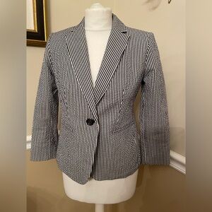 Ann Taylor stripe blazer size 4